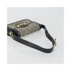 Sac Porté Épaule Celine Vintage Horse Carriage C Macadam Toile - Bleu Marine