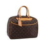 Sac À Main Louis Vuitton Deauville Mini Toile - Marron