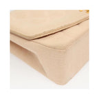 Sac Porté Épaule Chanel Vintage Diana Flap Small Toile - Rose