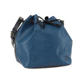 Sac Porté Épaule Louis Vuitton Bicolor Petit Noe Handbag Cuir - Bleu