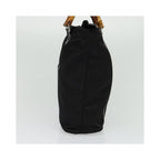 Gucci - Bolso shopper Vintage con asas de bambú de nailon - Negro