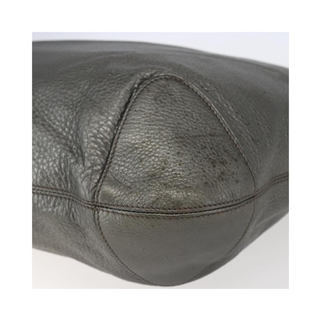 Sac Porté Épaule Gucci Soho Chain Hobo Medium Cuir - Argent