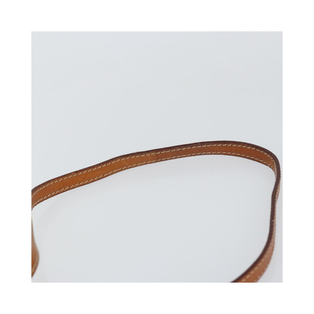 Celine - Vintage Macadam Circle Logo Axelremsväska I Canvas - Brun