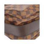 Sac Porté Épaule Louis Vuitton Naviglio Toile - Marron