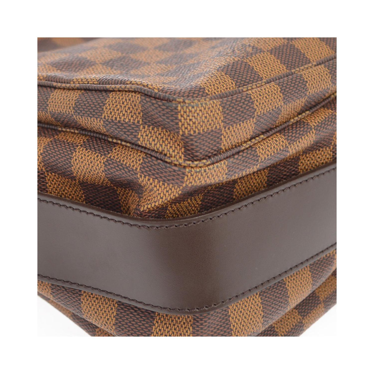 Sac Porté Épaule Louis Vuitton Naviglio Toile - Marron