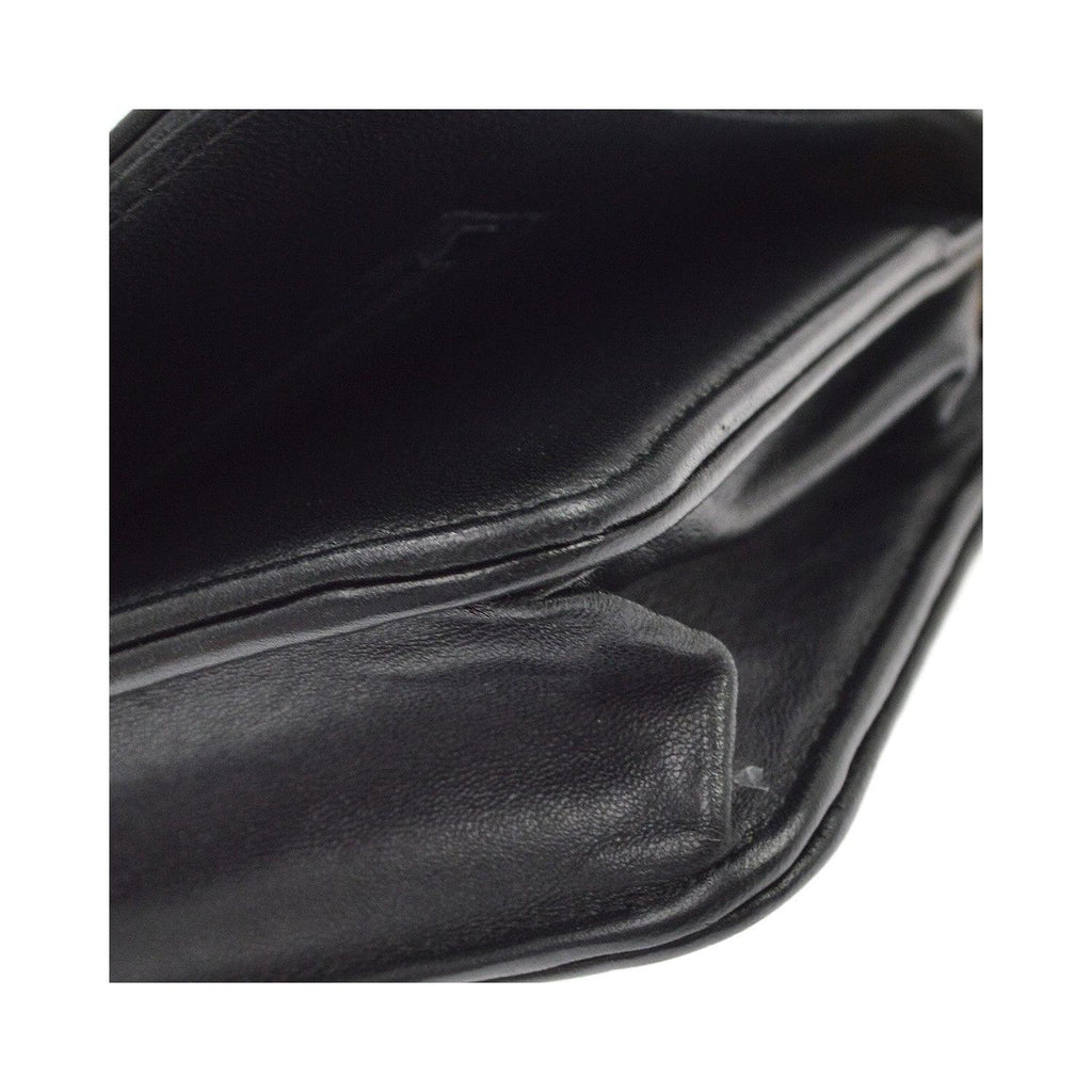Sac Porté Épaule Chanel Boy Wallet On Chain Cuir - Noir