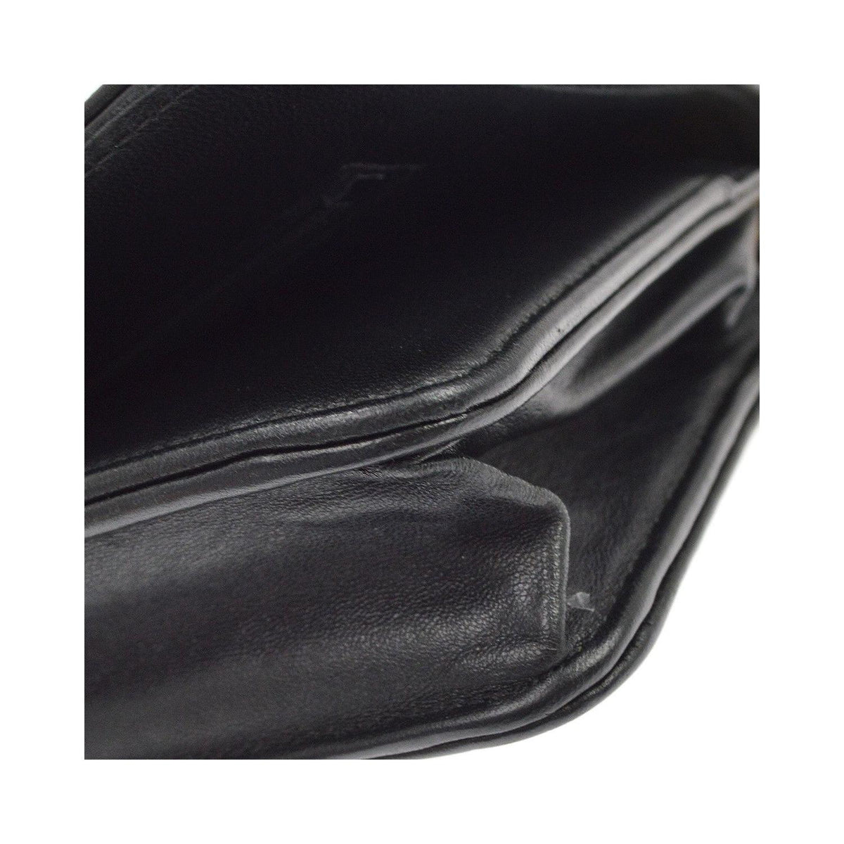 Sac Porté Épaule Chanel Boy Wallet On Chain Cuir - Noir