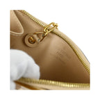 Portefeuille Louis Vuitton Pochette Clés Nm Cuir Verni - Beige