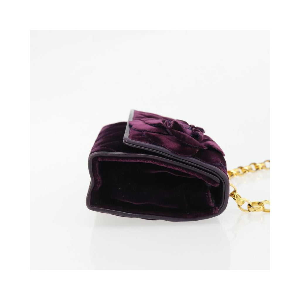Sac À Main Chanel Wallet On Chain Velvet - Violet