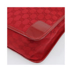 Sac À Main Gucci Structured Top Handle Open Tote Large Toile - Rouge
