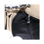 Sac À Main Chanel Just Mademoiselle Medium Cuir Verni - Beige