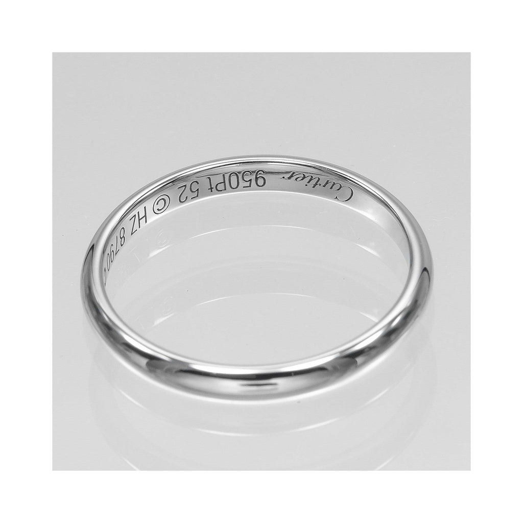 Bague Cartier 1895 Wedding Band 2.5Mm Platinum - Argent