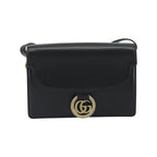 Sac Porté Épaule Gucci Gg Ring Small Cuir - Noir