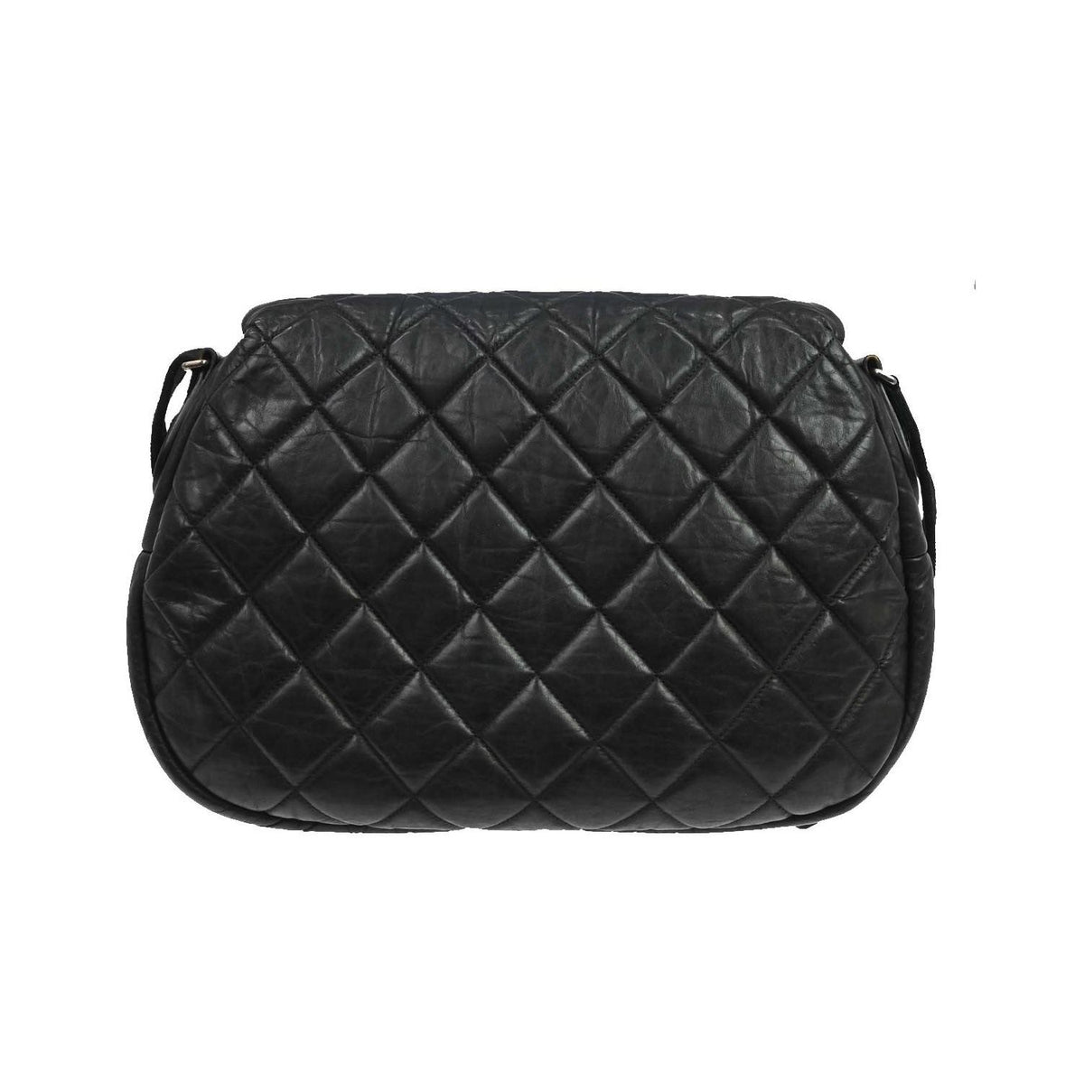 Sac Porté Épaule Chanel Expandable Flap Messenger Large Cuir - Noir