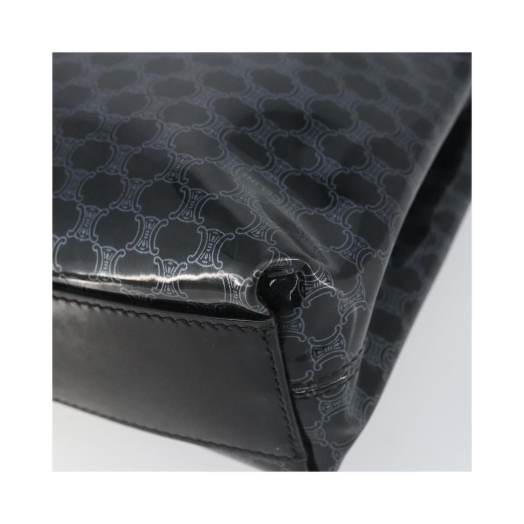 Cabas Celine Vintage Macadam Shopper Tote Plastic - Noir