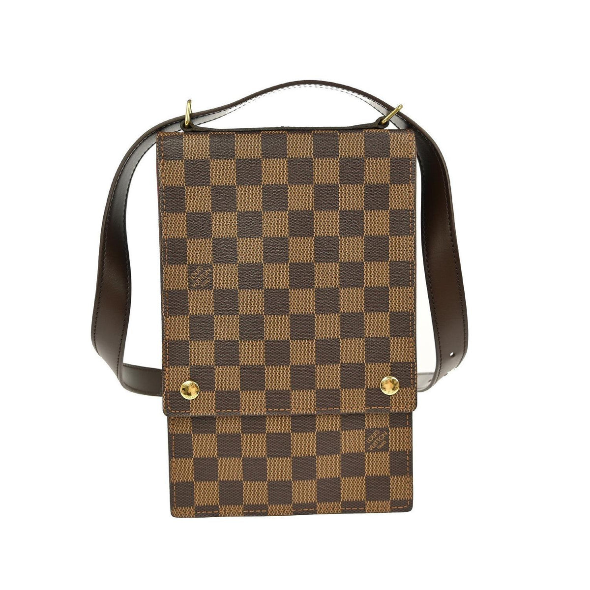 Louis Vuitton - Axelremsväska Portobello Messenger Canvas - Brun