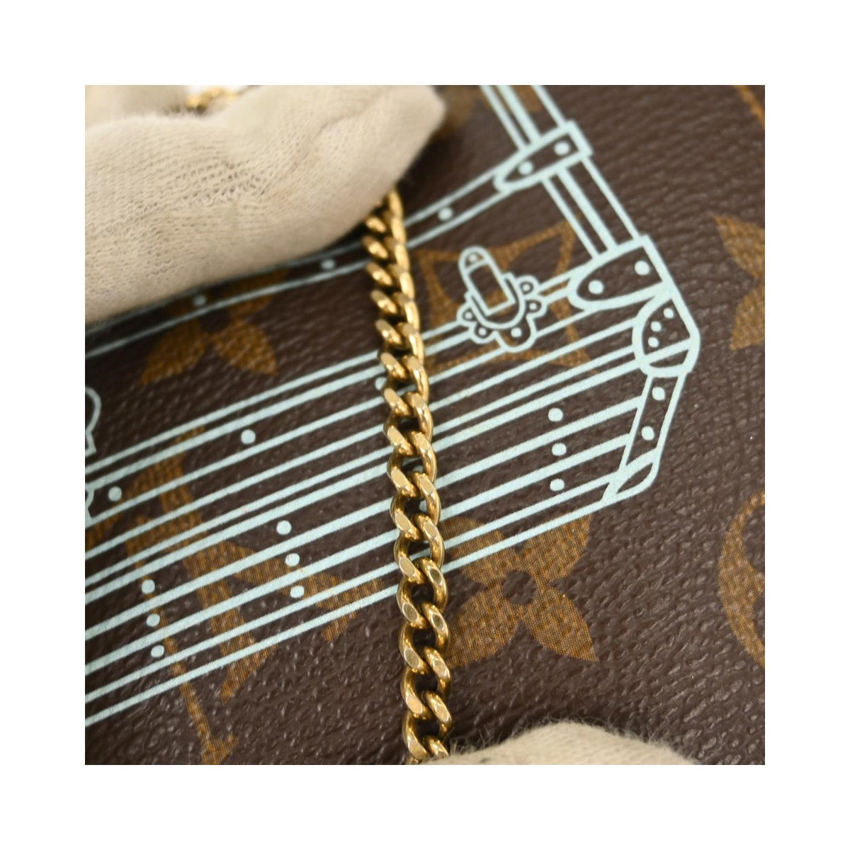 Pochette Louis Vuitton Pochette Accessoires Mini Toile - Marron