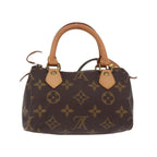 Louis Vuitton Speedy Mini HL Canvas Handbag - Brown