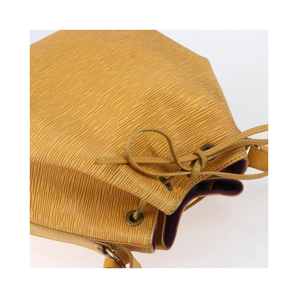 Sac Porté Épaule Louis Vuitton Petit Noe Handbag Small Cuir - Jaune