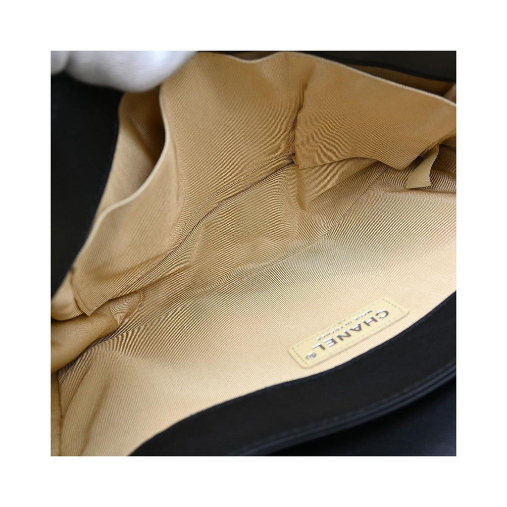 Sac Porté Épaule Chanel Reverso Boy Flap Old Medium Cuir - Noir