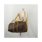 Sac De Voyage Louis Vuitton Keepall Bandoulière 60 Toile - Marron