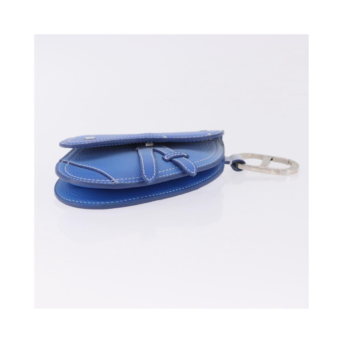 Pochette Christian Dior Saddle Wristlet Clutch Cuir - Bleu