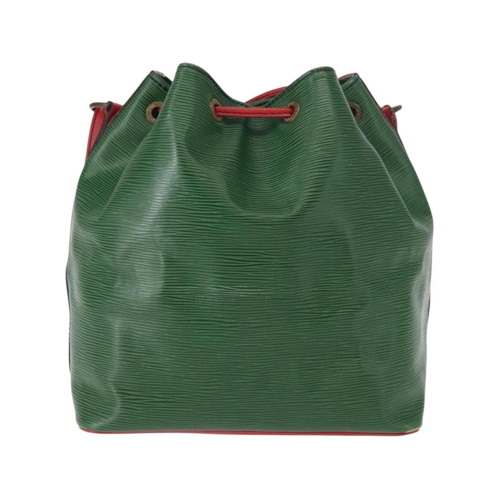 Sac Porté Épaule Louis Vuitton Bicolor Petit Noe Handbag Cuir - Vert