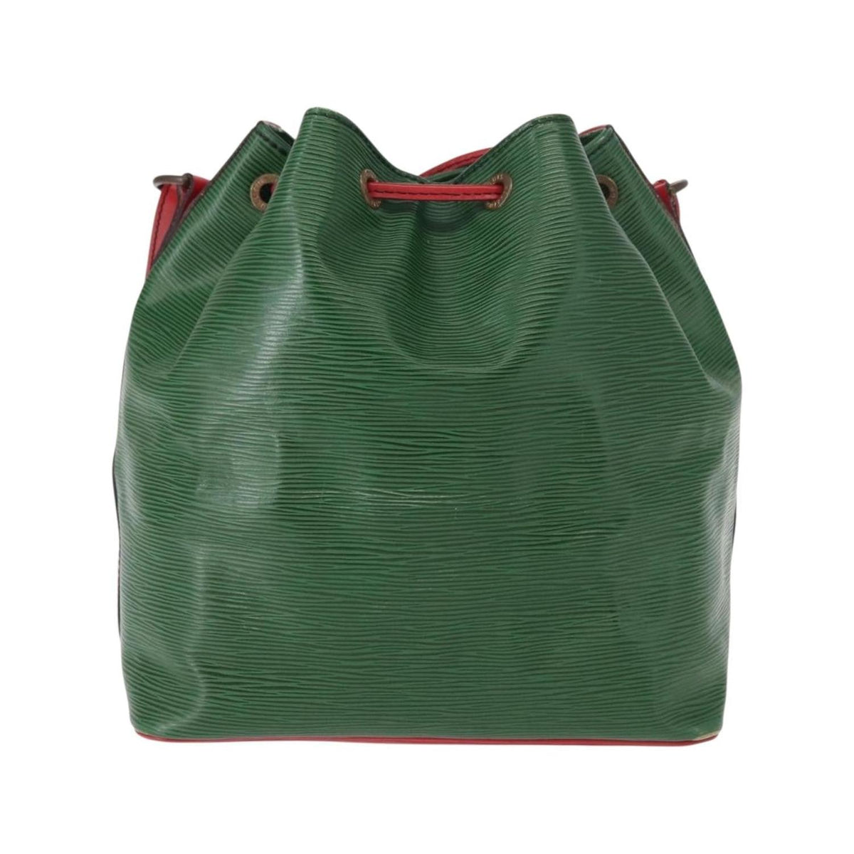 Sac Porté Épaule Louis Vuitton Bicolor Petit Noe Handbag Cuir - Vert