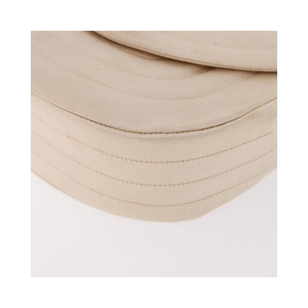 Chanel - Sac Porté Épaule Vintage Round Flap Satin - Beige