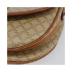 Sac Porté Épaule Celine Macadam Shoulder Bag Pvc - Beige