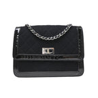 Sac Porté Épaule Chanel Reissue Flap Mini Toile - Noir