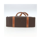 Cabas Celine Vintage Macadam Shopper Tote Toile - Marron