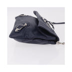 Pochette Balenciaga Classic Studs Envelope Strap Clutch Mini Cuir - Bleu Marine