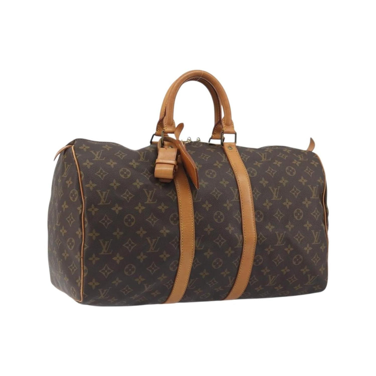 Sac De Voyage Louis Vuitton Keepall 45 Toile - Marron