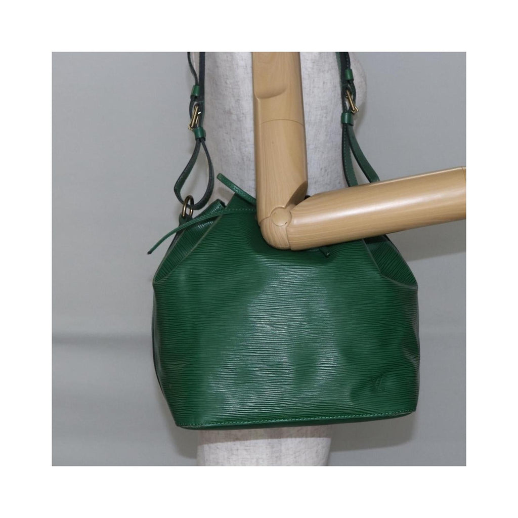 Sac Porté Épaule Louis Vuitton Petit Noe Handbag Medium Cuir - Vert