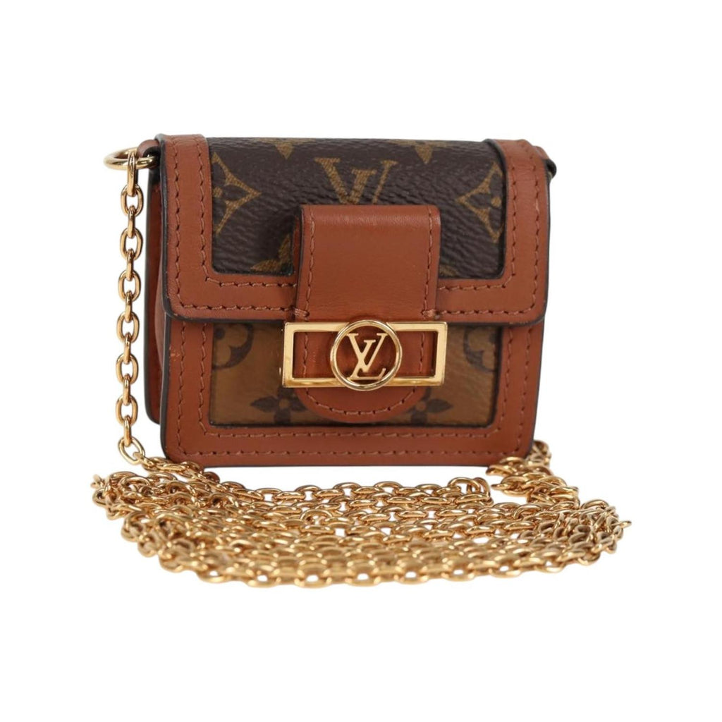 Sac Porté Épaule Louis Vuitton Dauphine Mini Toile - Marron