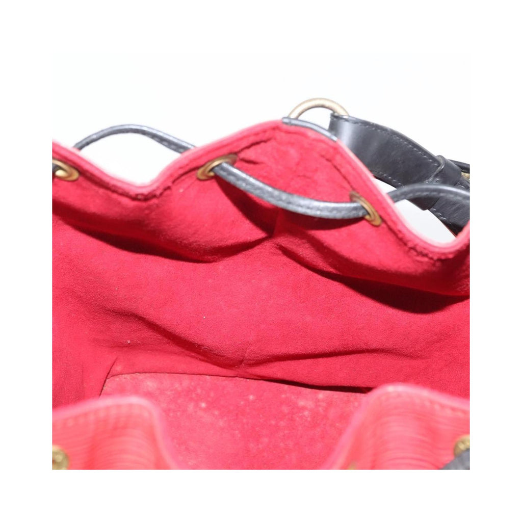 Sac Porté Épaule Louis Vuitton Bicolor Petit Noe Handbag Cuir - Rouge