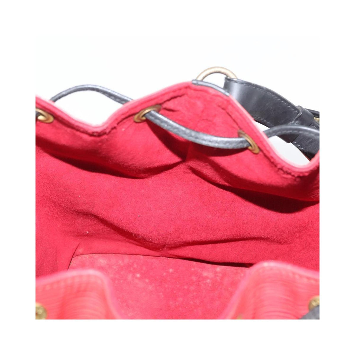 Sac Porté Épaule Louis Vuitton Bicolor Petit Noe Handbag Cuir - Rouge