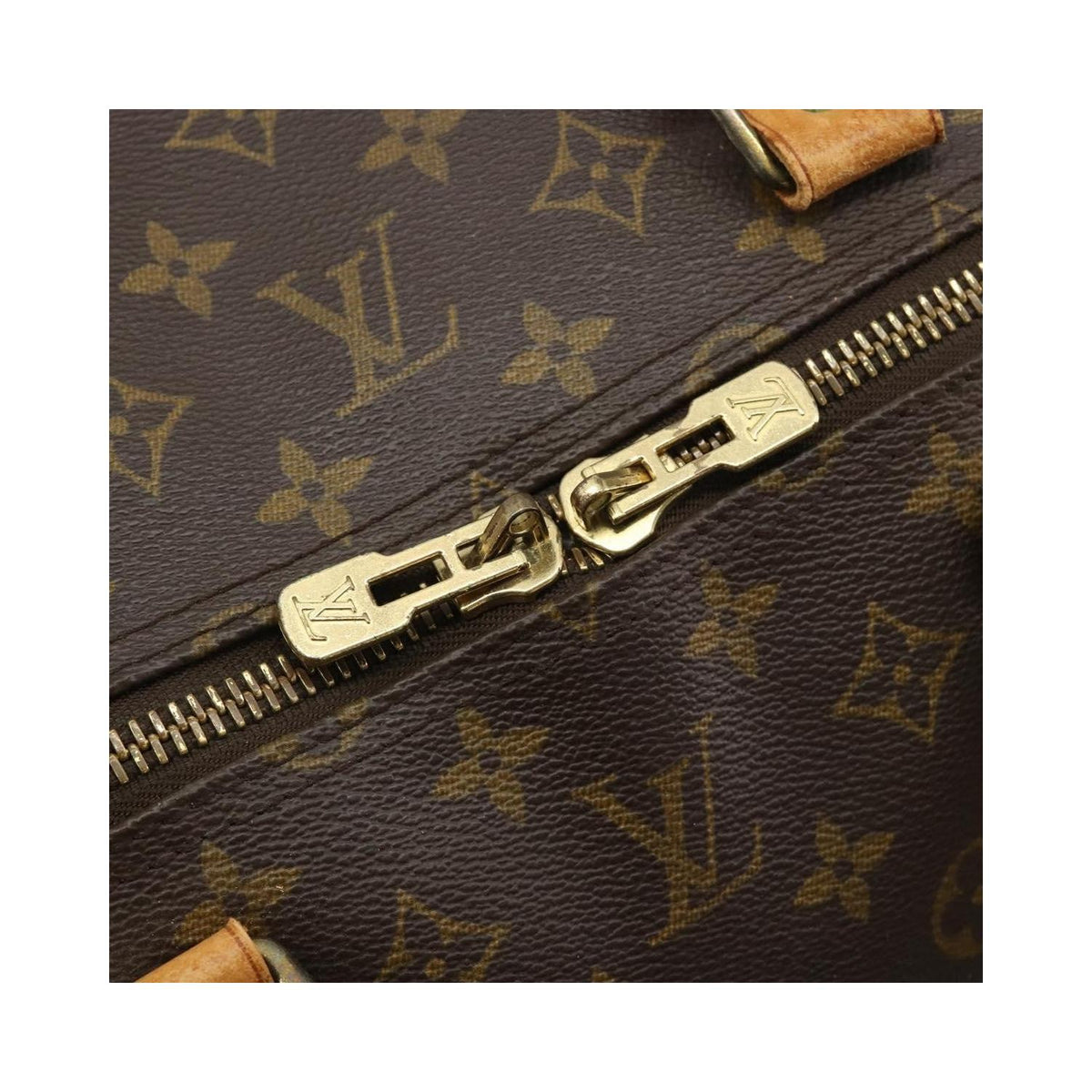 Sac De Voyage Louis Vuitton Keepall Bandoulière 60 Toile - Marron