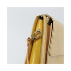 Pochette Louis Vuitton Mott Handbag Cuir Verni - Beige