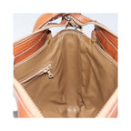 Sac Porté Épaule Celine Macadam Shoulder Bag Toile - Marron