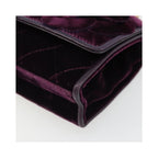 Sac À Main Chanel Wallet On Chain Velvet - Violet