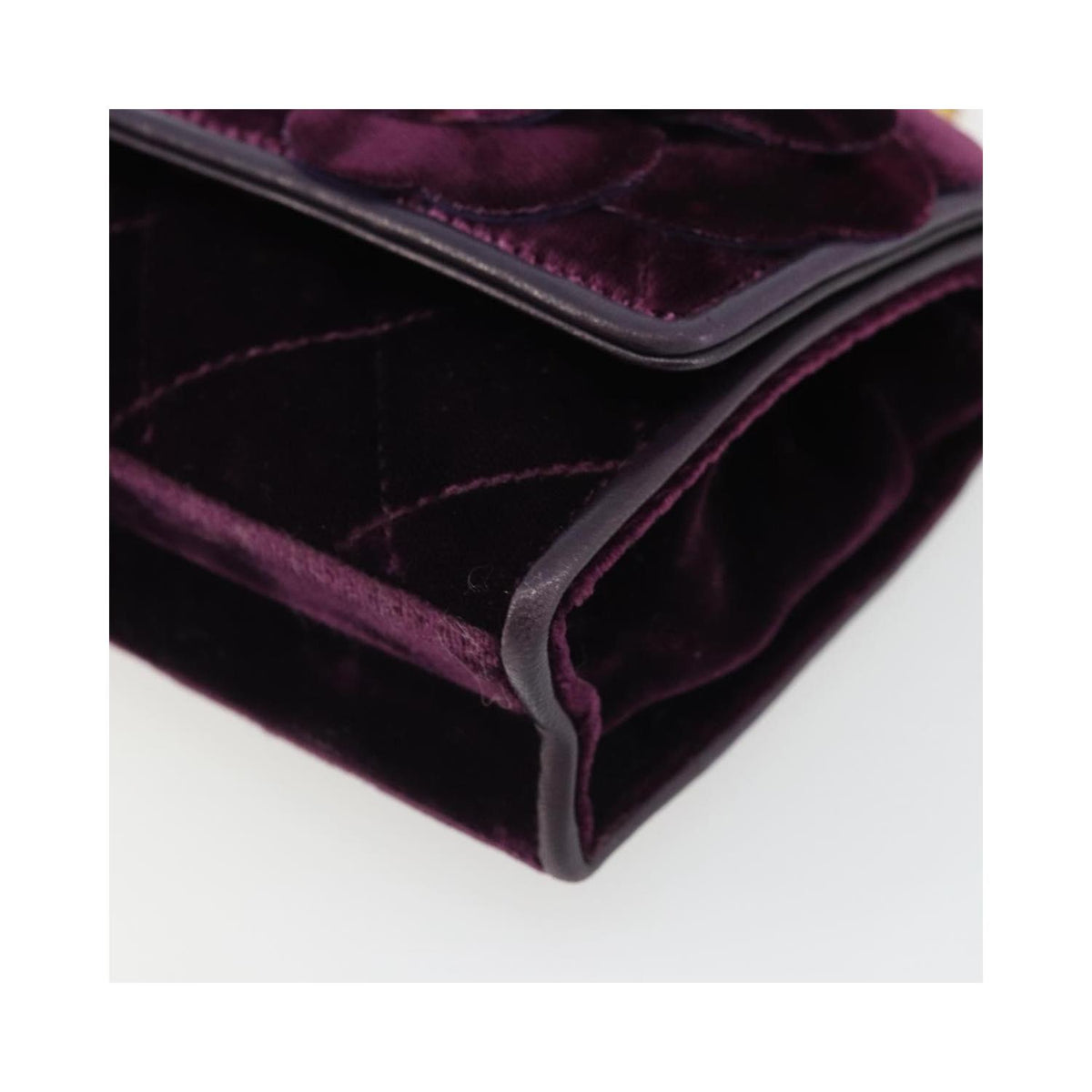 Sac À Main Chanel Wallet On Chain Velvet - Violet