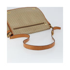 Sac Celine Macadam Shoulder Bag Toile - Beige