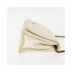 Pochette Chanel Full Flap Wallet On Chain Cuir - Blanc