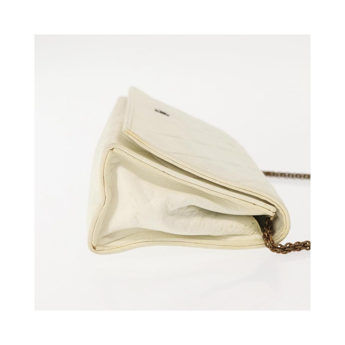 Pochette Chanel Full Flap Wallet On Chain Cuir - Blanc