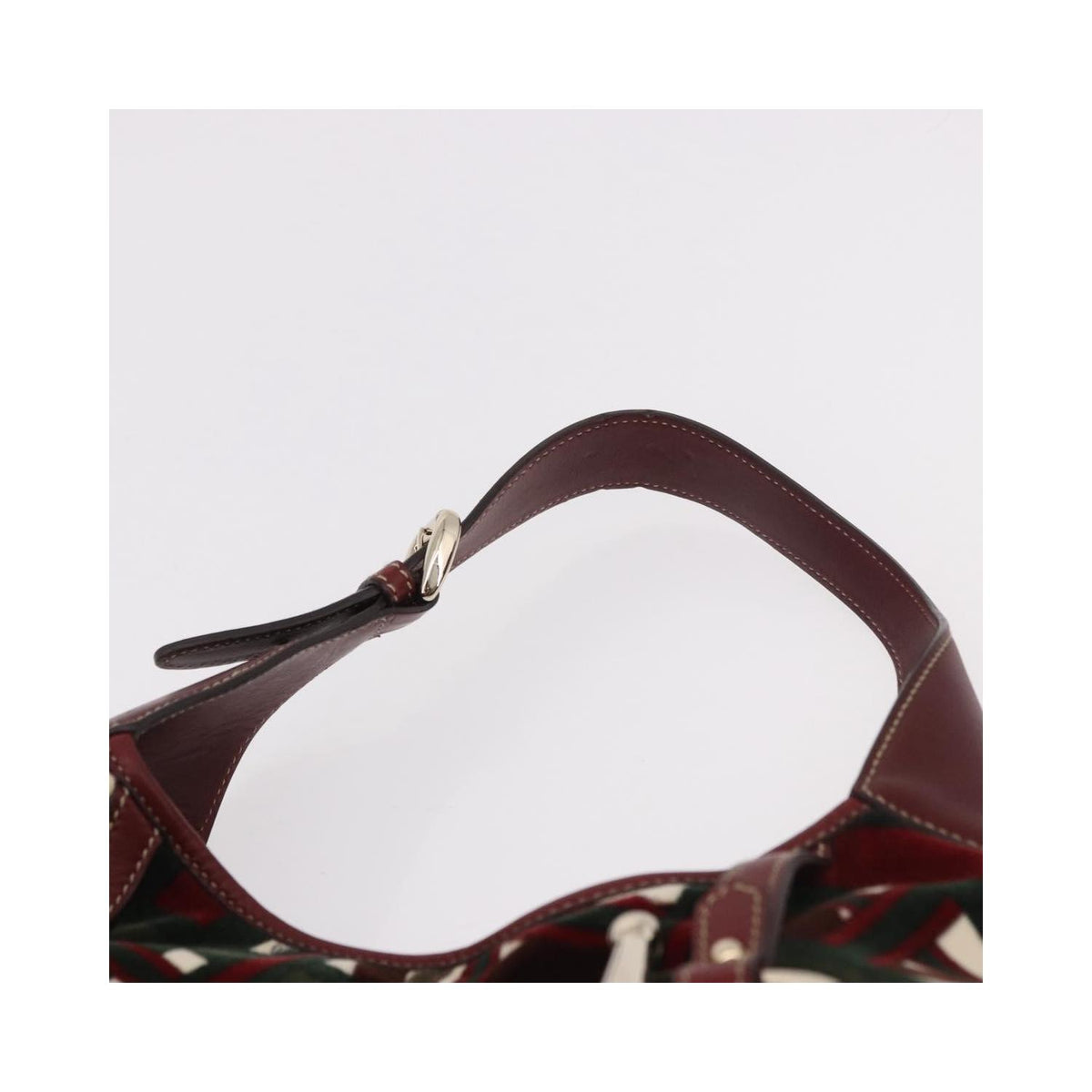 Sac Porté Épaule Gucci Vintage Jackie Shoulder Toile - Vert