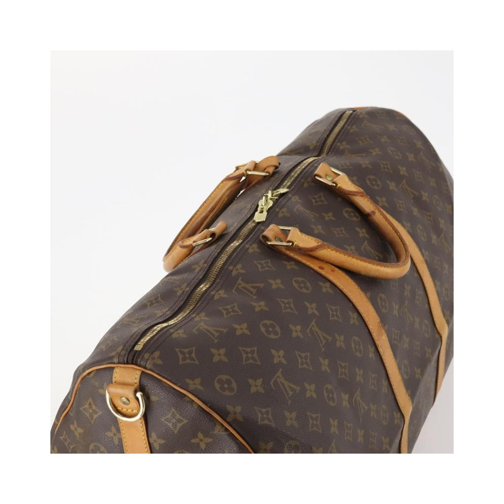 Sac De Voyage Louis Vuitton Keepall Bandouliere 60 Toile - Marron