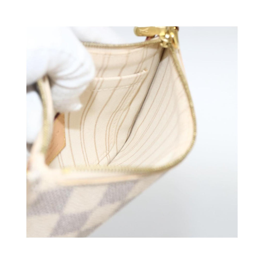 Pochette Louis Vuitton Neverfull Pochette Small Toile - Blanc