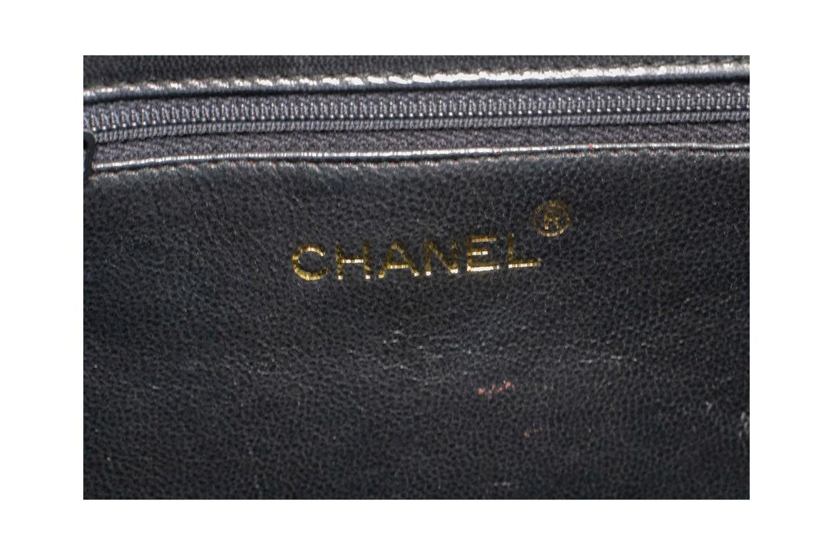 Chanel - Bolso de hombro Vintage Curve CC Flap mini de piel - Negro